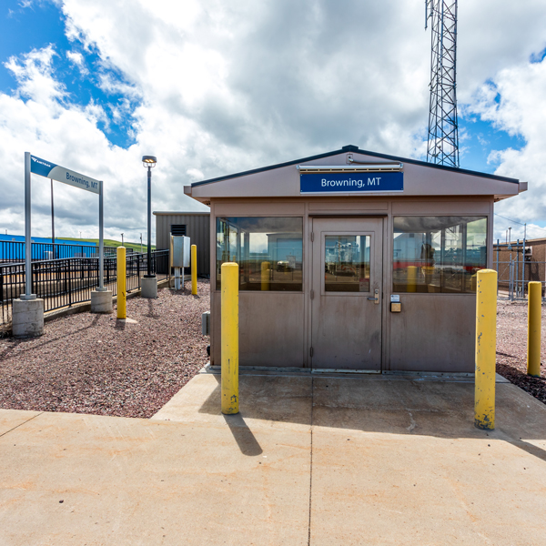 Browning Amtrak station