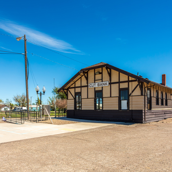 Cut Bank, MT, Amtrak station